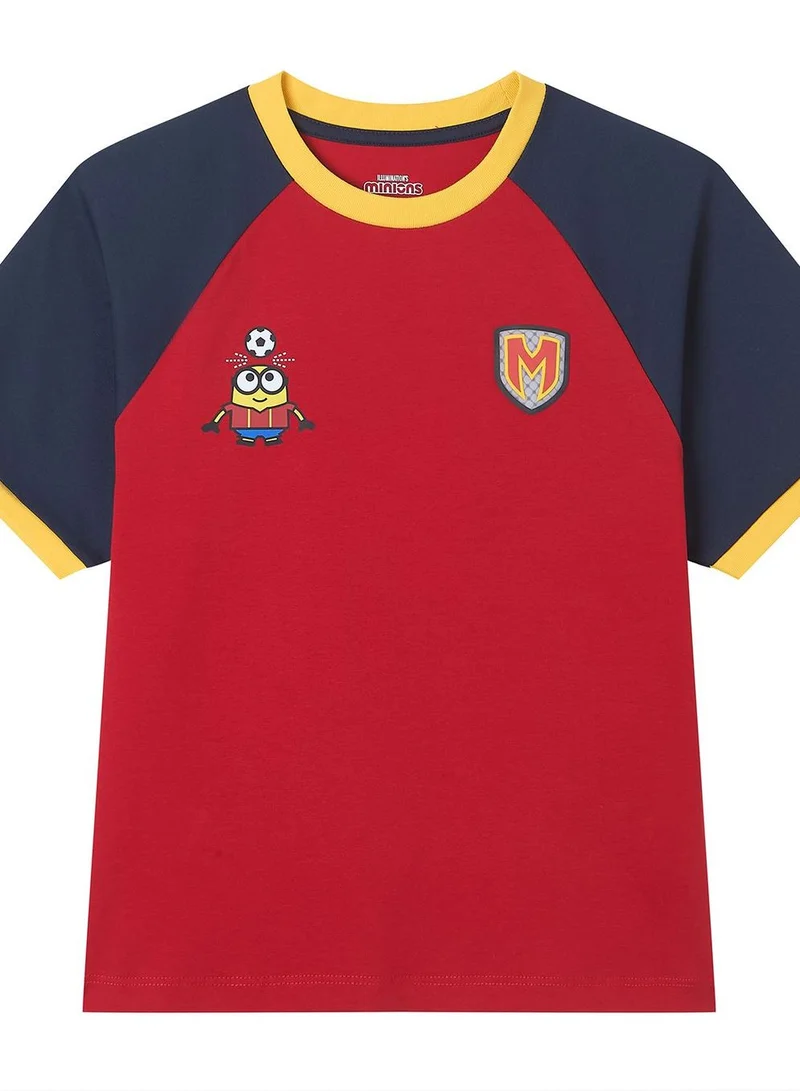 Giordano  Kids Relaxed Minions World Cup Raglan Tee  | Best Price UAE