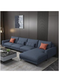 5 Seater L-shape Sofa 300x170x85x90 Cm - Blue Linen - pzsku/Z7DEC1C05511BC25123D2Z/45/_/1712667455/769b7b09-35f2-4b8d-98e5-b98f8f03b7e3