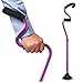StrongArm Comfort Cane Self Standing Lightweight Adjustable Walking Cane Stabilizes Wrist Provides Extra Support Stability Ergonomic Forearm Grip Canes for Men Women Purple - Image 1