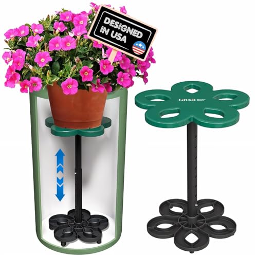 Lift Kit Planter Insert Tall Column Plant Riser Fill Bottom of Tall Flower Pots and Large Plant Containers | Indoor and Outdoor (11-17" Rise, 10" Base, 10" Top) - Image 1