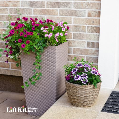 Lift Kit Planter Insert Tall Column Plant Riser Fill Bottom of Tall Flower Pots and Large Plant Containers | Indoor and Outdoor (11-17" Rise, 10" Base, 10" Top) - Image 2