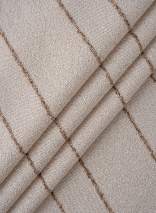 Caflife Beige Rectangle Tablecloth 55x86 Inch, Cotton Linen Polyester Blend Stripes Table Cloth, Farmhouse Boho Decorative Table Cover for Dining Room Party Buffet Home Kitchen Table Decor - Image 4