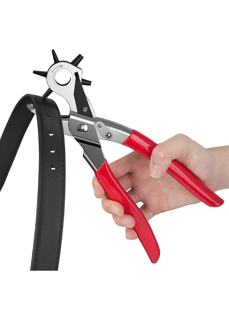 SARVYA SHOP SARVYA SHOP Belt Hole Punch MultiFunction Metal Handheld Leather Belt Hole Punch Tool Plier Cutter for Belt Watch Bands Dog Collars Saddles Shoes 1Pcs  - Image 3