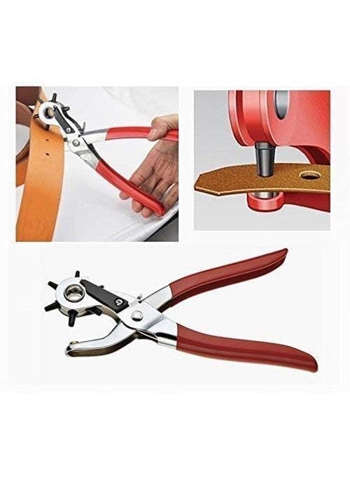 SARVYA SHOP SARVYA SHOP Belt Hole Punch MultiFunction Metal Handheld Leather Belt Hole Punch Tool Plier Cutter for Belt Watch Bands Dog Collars Saddles Shoes 1Pcs  - Image 4