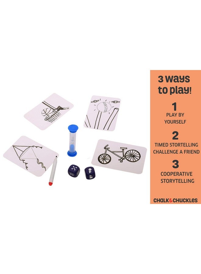 Chalk and Chuckles Shape Your Story, Drawing and Storytelling Card Game, Creativity and Fun Age 5-99 Year, Gifts for Girls, Boys, Adults - Image 5