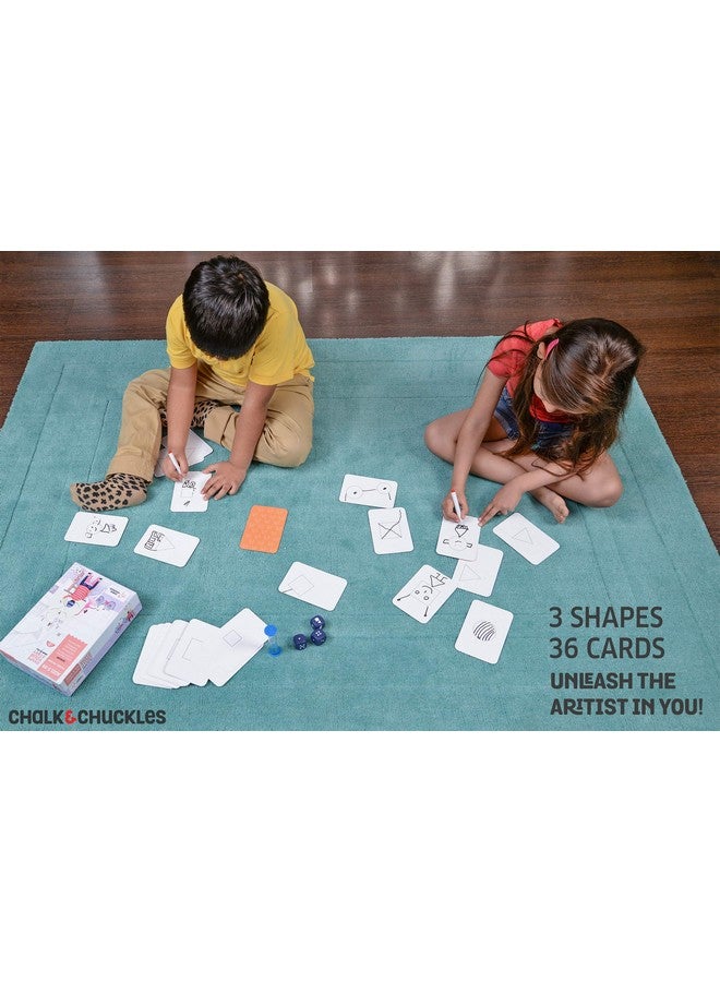 Chalk and Chuckles Shape Your Story, Drawing and Storytelling Card Game, Creativity and Fun Age 5-99 Year, Gifts for Girls, Boys, Adults - Image 3