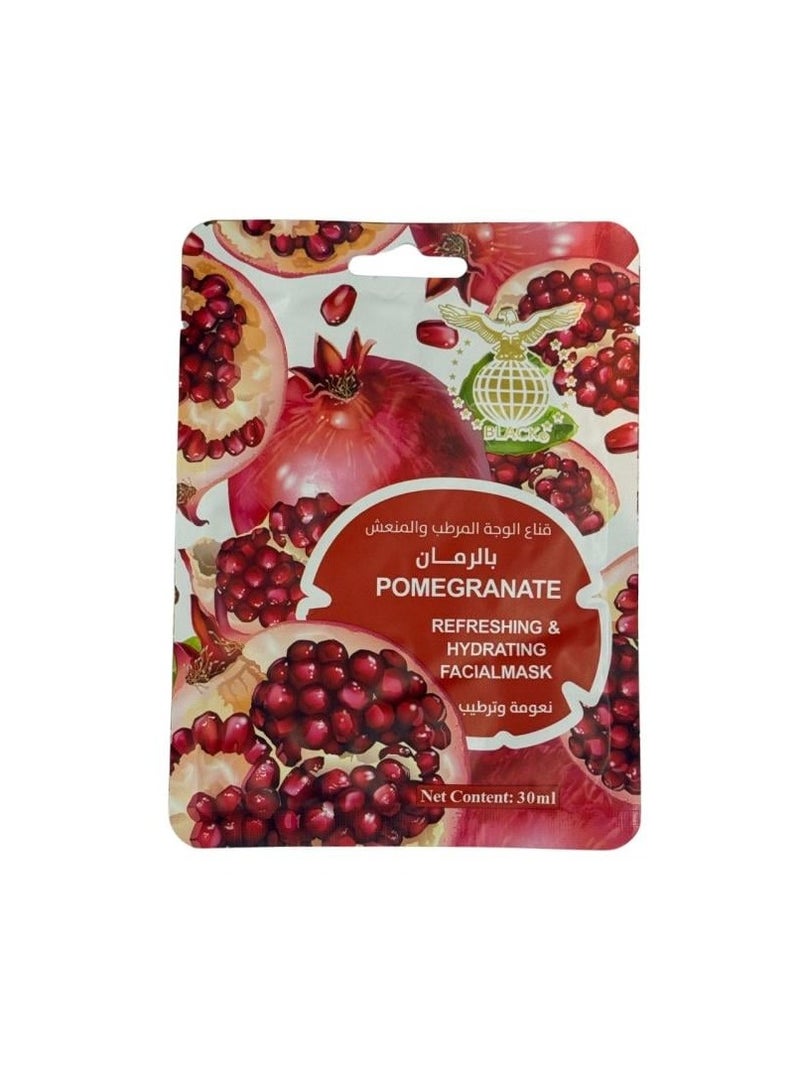 globalstar Black pomegranate face mask