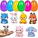 CHHOEAV 6 Pack Prefilled Easter Eggs with Toys Inside Cute Mini Animals Building Blocks for Easter Basket Stuffers Essential Easter Egg Fillers Gift for Kids Age 612 - Image 2