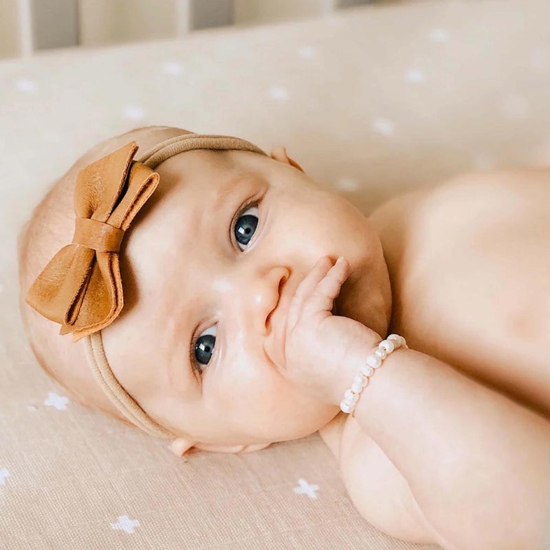 Little Unicorn Premium Crib Sheet | Breathable & Super-Soft Muslin Fabric (Taupe Cross) - Image 4