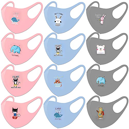 CBC Crown 12 Pack Unisex Children Dust Protection, Breathable, Washable and Reusable Face Masks, Boys & Girls (12 PACK, SET VII) - Image 4