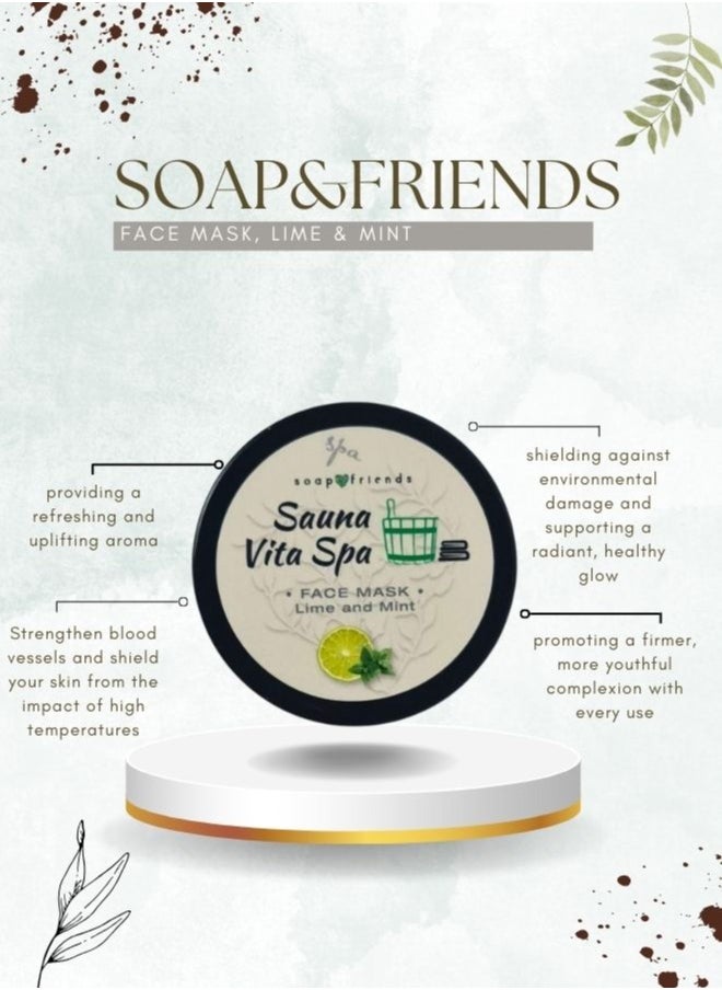 Soap&Friends Lime Mint Gel Face Mask 50ml Gel Face Mask for Radiant Face, Neck Soap&Friends  - Image 3