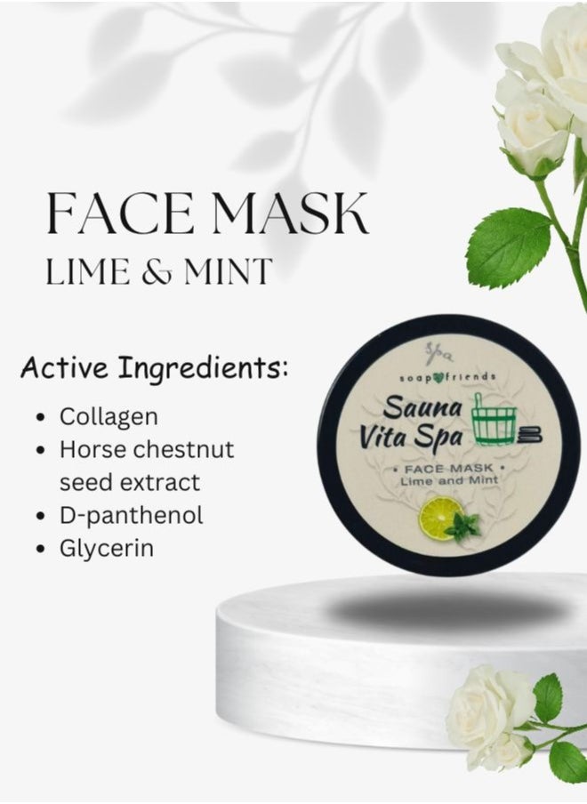 Soap&Friends Lime Mint Gel Face Mask 50ml Gel Face Mask for Radiant Face, Neck Soap&Friends  - Image 5