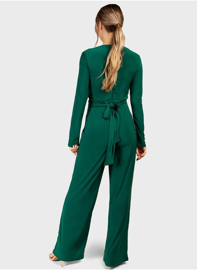 Little Mistress V-Neck Jumpsuit