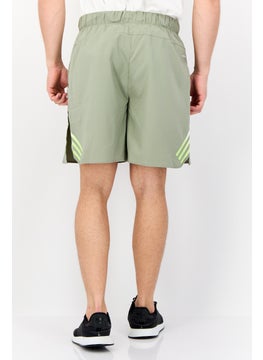 Adidas Men Regular Fit Brand Logo Training Short, Khaki  - Image 2