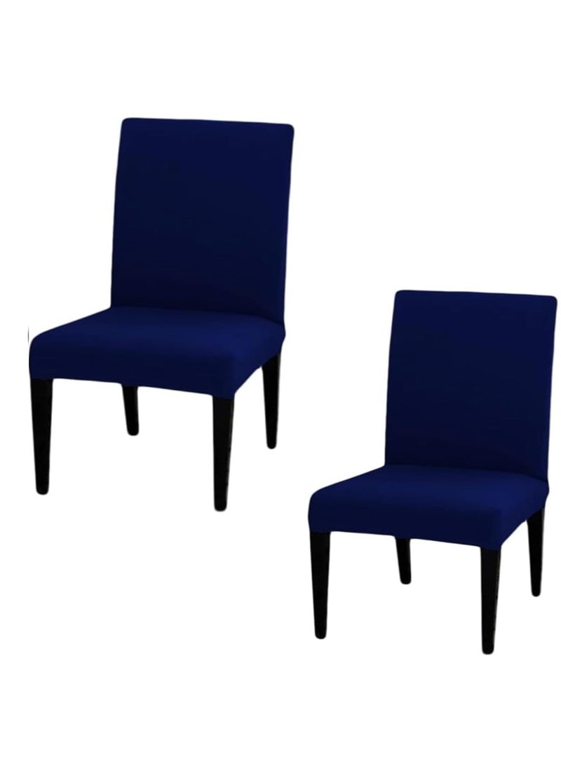 Cloud Search Cloud Search Dining Chair Cover Dining Chair Covers Set of 2 Easy Chair Cloth Elastic and Washable Dining Table Chair Cover Seater Waterproof Elastic Chair Covers for Home Party Wedding  - Image 1