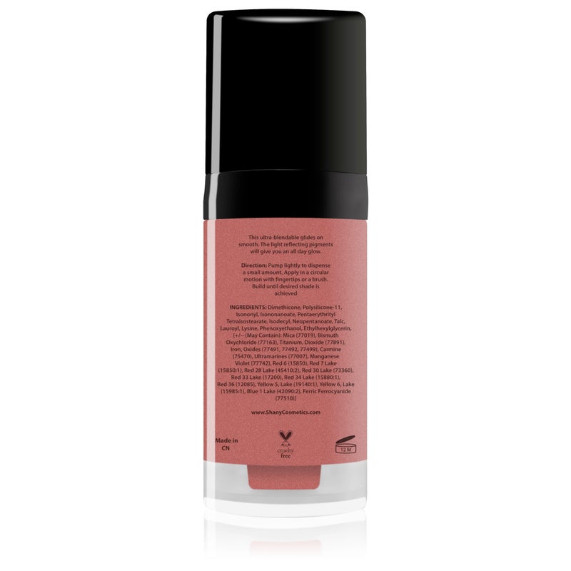 SHANY Paraben Free HD Liquid Cream Blush - Creamy & Blendable Color - ON DUTY - Image 3