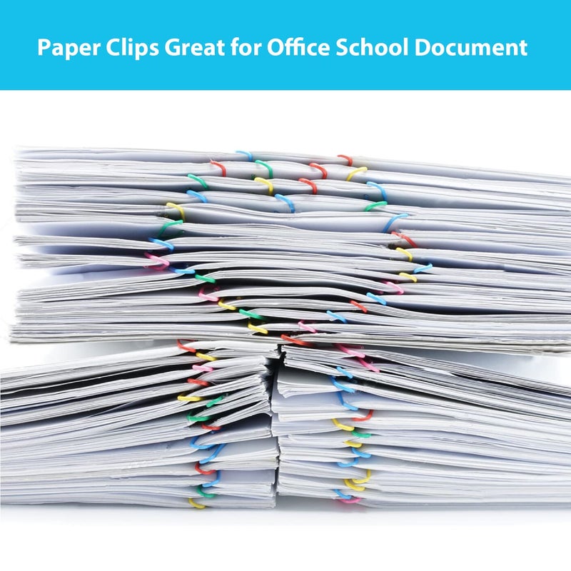 AnutriON Paper Clips, 100Pcs 2 Inch Large Paperclips, Assorted Colored Coated Jumbo Reusable Big Paperclips, Large Colored Paper Clips for Office School Document Organizing - Image 4