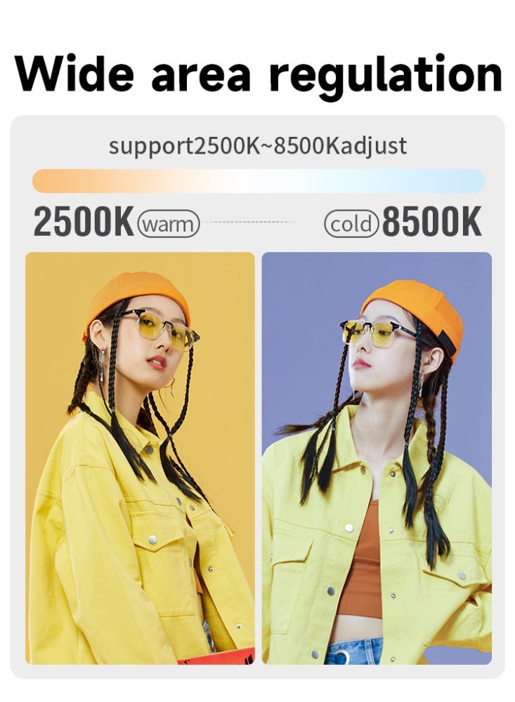 نومادو  لوحة إضاءة فيديو RGB، بطارية احترافية بسعة 8000 مللي أمبير، إضاءة تصوير محمولة بتصميم تبريد نشط، 48 وضع مشهد FX LED مع تحكم Bluetooth دون الحاجة إلى تطبيق، ألوان كاملة 360 قابل للتعديل، من 2500K إلى 8500K، CRI فوق 95 للإضاءة الاستوديو، ثلاث فتحات باردة مع خيوط براغي 1/4"، لهواتف ذكية، وكاميرات، وبث مباشر على TikTok، ومحتوى على YouTube، وتصوير تجميل. - Image 5