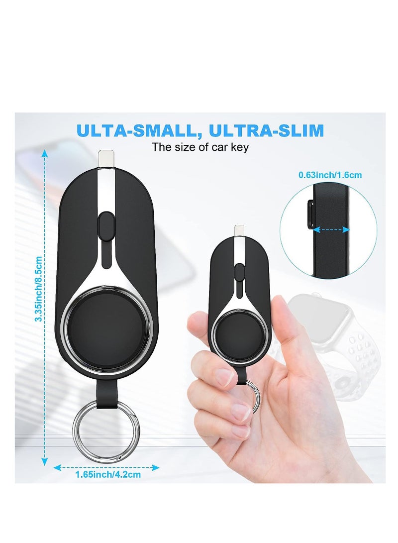 LumsAura 2-in-1 Magnetic Wireless Charger for Apple Watch ，2000mAh PowerBank –Compatible with Apple Watch Series 1-10/Ultra1/Ultra 2/SE & MagSafe AirPods Series, Portable Design (Black) - Image 3