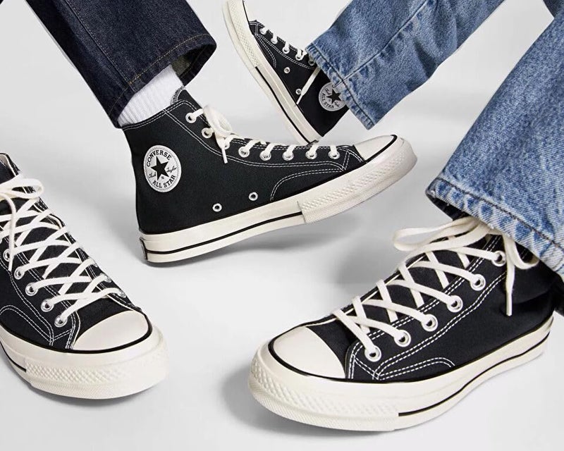 Converse All Star '70s High Top Unisex Sneakers, Black, 11 US Women/9 US Men - Image 2