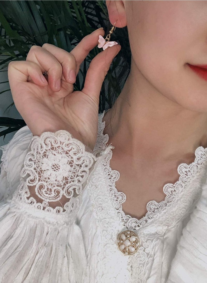 واي آند دي Earrings, 20 Pairs of Weird Cute Earrings Fun Duck Bear Goldfish Water Bottle Dinosaur Mushroom Butterfly Strawberry Pendant Earring Set for Ladies Girls  - Image 5