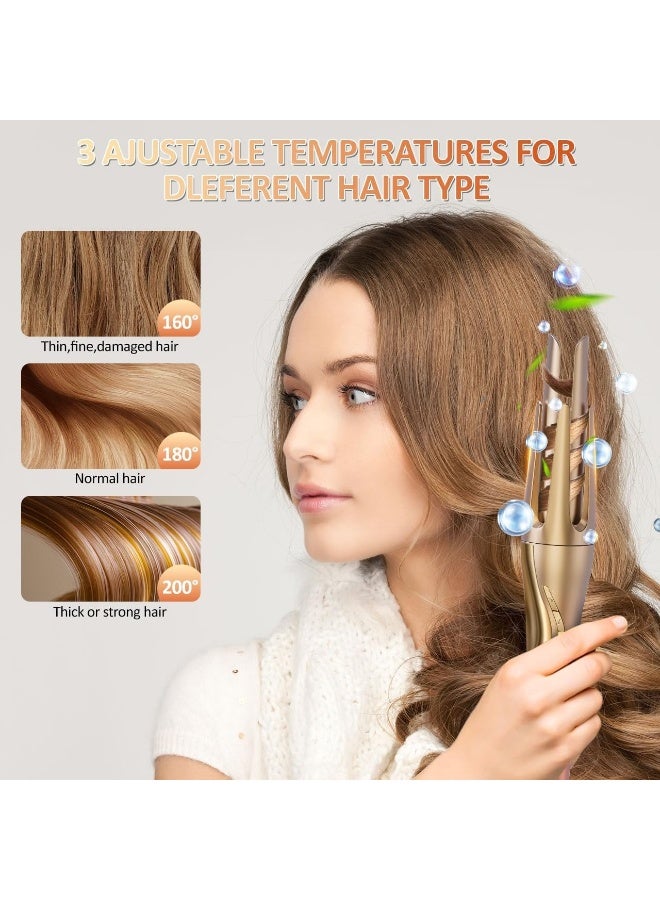 Automatic Hair Curler Rollers,Advanced Petal-shaped Auto Curling Iron 32mm Large Waves,Hair Care Coating,Fast Heating,3 Temperatures control,Multi-Protections,Create Pretty Curls Effortlessly - Image 5