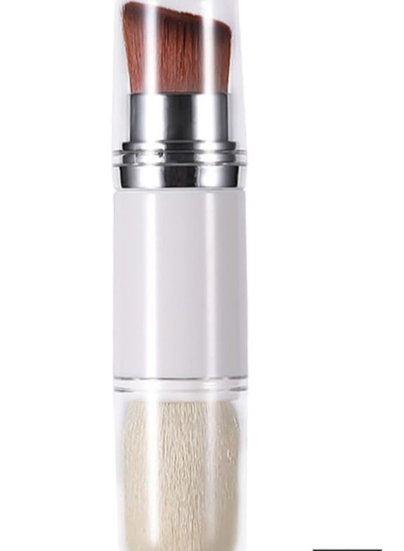 نيبمينينت فرشاة مكياج محمولة بطرفين أبيض/ فضي/ بني - Image 2
