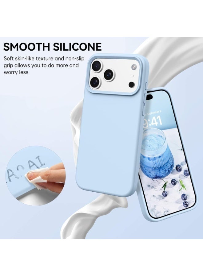 ELTRAZONE iPhone 17 Pro Max Liquid Silicone Case | Silky Soft Touch Shockproof Protective Cover | Full-Body Anti-Scratch Silicone Back Case with Microfiber Lining for iPhone 17 Pro Max - Image 4