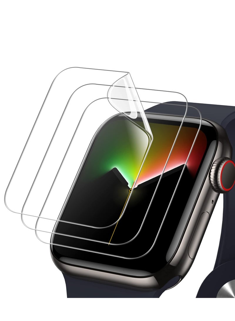Screen Protector for Apple Watch Series 9/8/7 41mm Flexible TPU Film Anti-Scratch HD Clear 3-Pack - Image 1