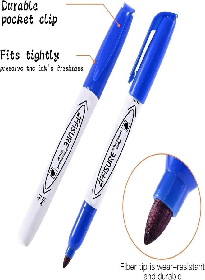 Affisure Permanent Markers Assorted Colors Set, 12 Colored Markers 12 Pack, Fine Point，Works on Wood, Plastic, Metal, and More, for Adults, Artist, Teacher, Kids - Image 5
