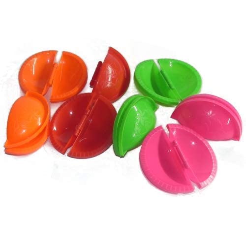 Benstar Benstar Festival Special Plastic Gujiya MakerGujia Karanji Mould Cutter Sacha Machine Kitchen Molds for Festivals Pack of 4Multi Colour  - Image 1