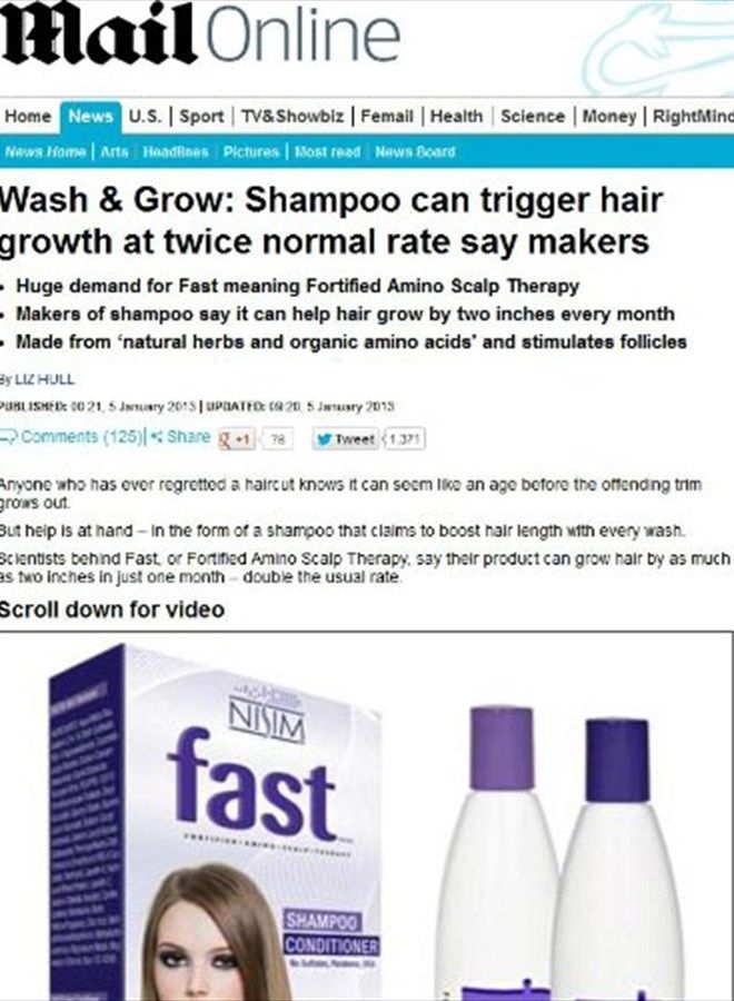 Nisim F.A.S.T. Fortified Amino Scalp Therapy Shampoo for Hair Growth - Support Faster & Longer Hair Length with Essential Nutrients, Amino Acids & Proteins - Sulfate-free, Paraben-free, 10 fl oz - Image 4