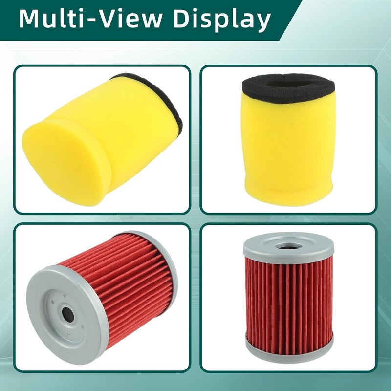 AUTOKAY Air Oil Filter Fits for Suzuki 1987-2001 Quadrunner 250 1991-2002 King Quad 300 - Image 3