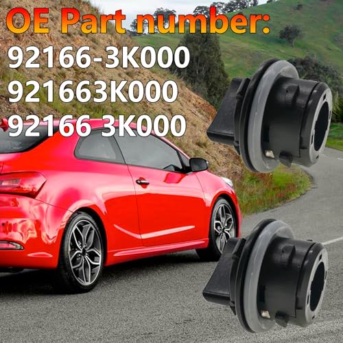 BSNOVT 2PCS Front Turn Signal Lamp Socket 92166-3K000,Car Headlight Turn Signal Light Bulb Plug Socket Holder Compatible with KIA 2007-2019 and Hyundai 2006-2018,OEM# 92166-3K000,921663K000 - Image 3