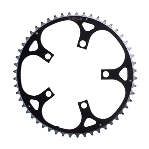 Origin8 Alloy Ramped Chainrings, 110mm x 52t, Black/Silver - Image 3