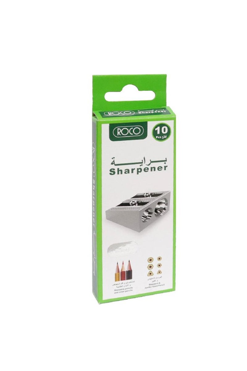 ROCO Pocket Sharpener 2 Holes Silver - Image 3