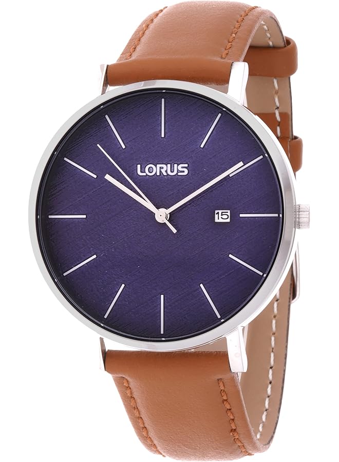 LORUS Classic Mens Analog Quartz Watch With Leather Bracelet Rh903Lx9 - Image 1