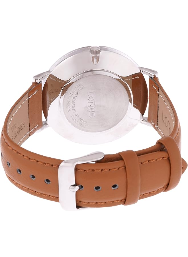 LORUS Classic Mens Analog Quartz Watch With Leather Bracelet Rh903Lx9 - Image 2