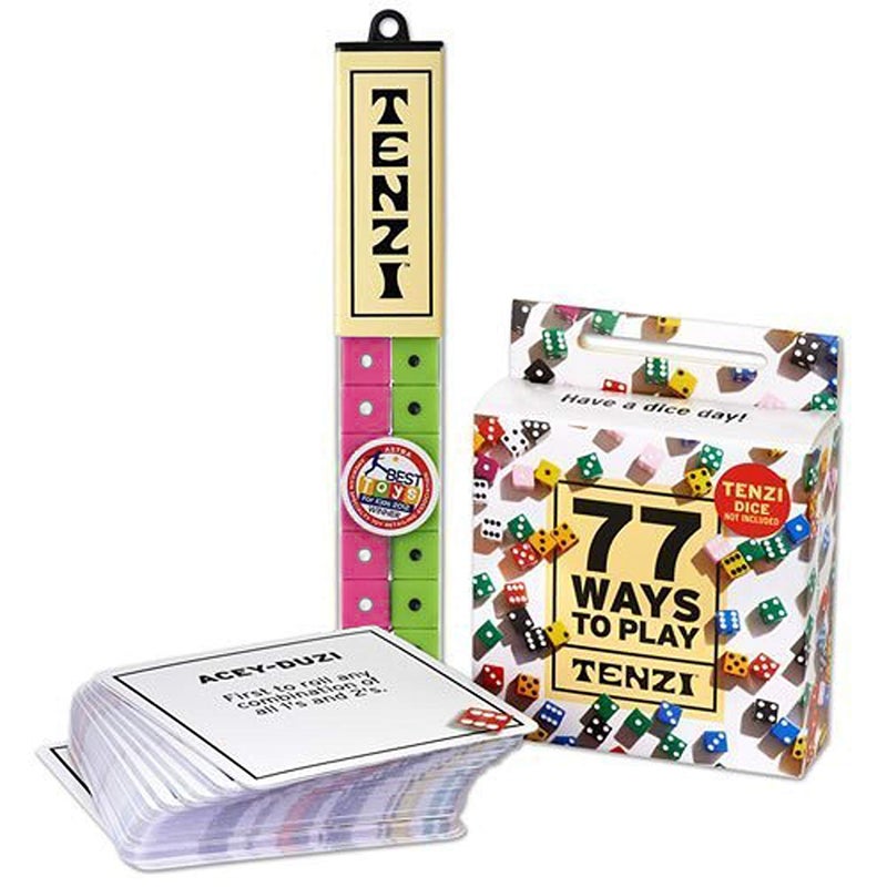 TENZI Dice Party Game Bundle with 77 Ways to Play A Fun Fast Frenzy for The Whole Family 4 Sets of 10 Colored Dice with Storage Tube Colors May Vary - Image 2