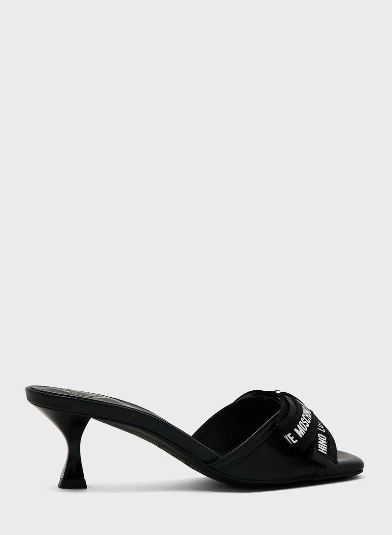 Love Moschino Love Bow Sandals
