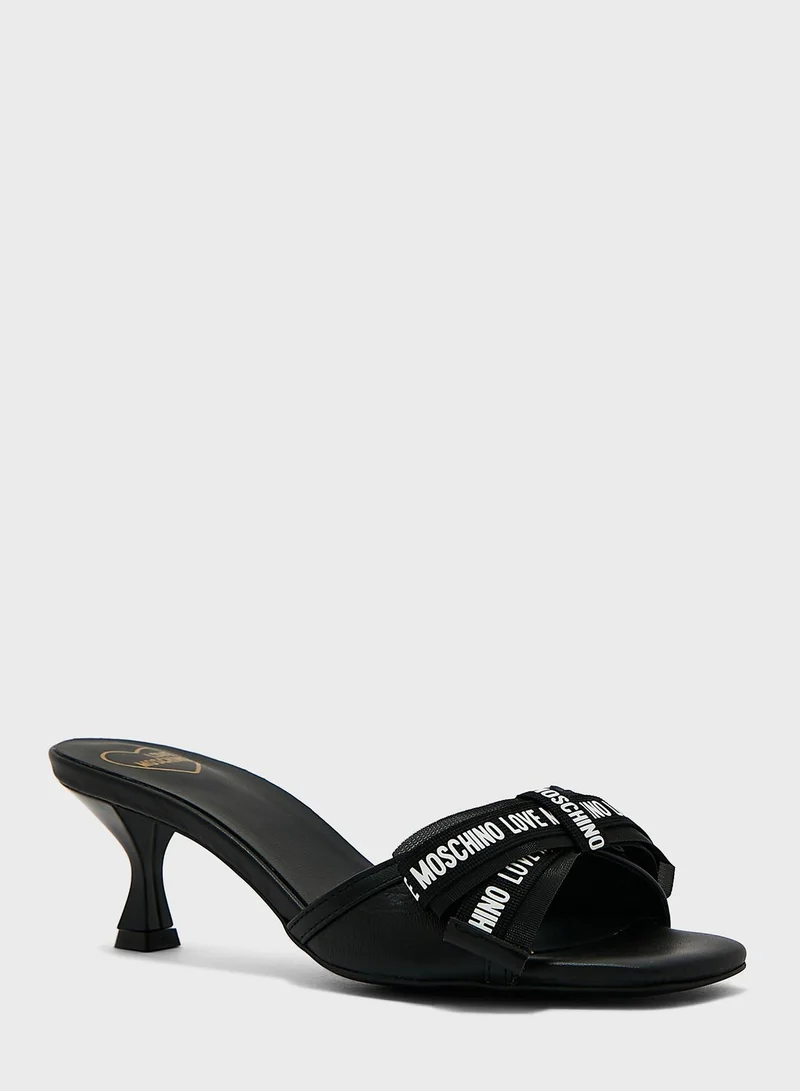 Love Moschino Love Bow Sandals