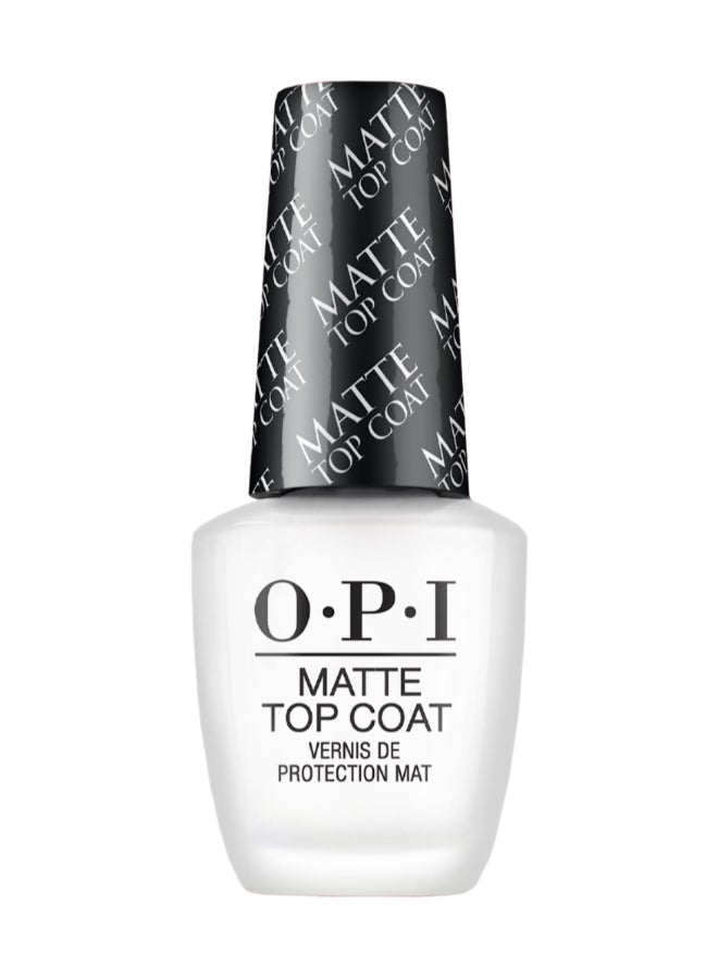 OPI Classic Nail Lacquer - Matte Top Coat, Clear, 15Ml - Image 1