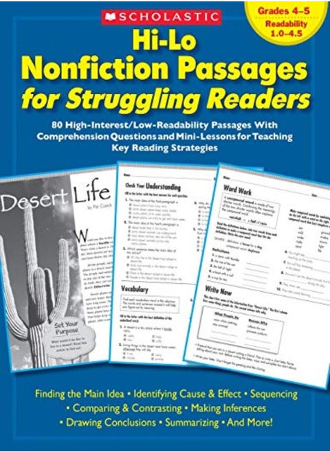 Hilo Nonfiction Passages For Struggling Readers Grades 45 80 Highinterest/Lowreadability Passa by Chang, Maria - Teaching Resources, Scholastic - Scholastic Paperback