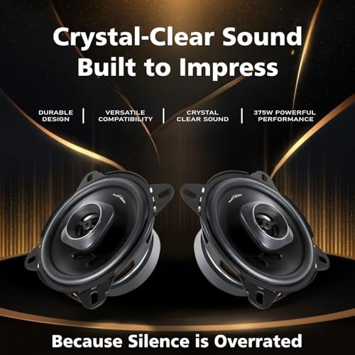 Audio Wheels 4" Thunder Legend Car Speaker – 80W RMS, 375W Max | 26mm Voice Coil | Deep Bass | Rubber Edge PP Cone | 4Ω Impedance | High-Performance Sound Upgrade. - Image 3