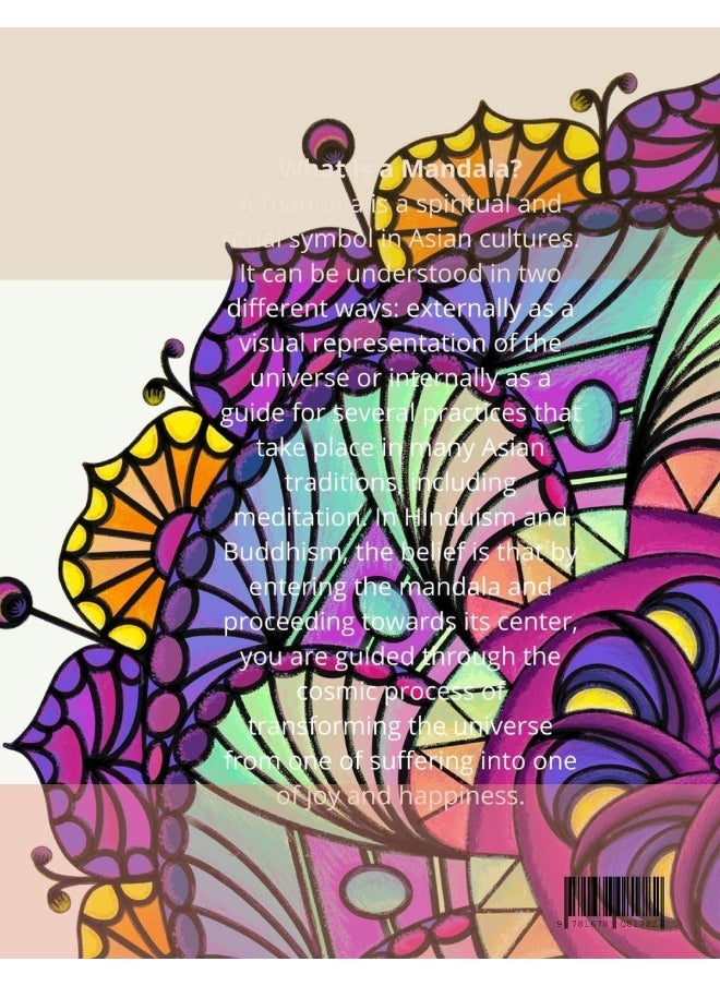 Adult Coloring Book - Mesmerizing Mandala Design: Adult Coloring Books for Stress Relief and Relaxation | Mindfulness Mandala Meditation Coloring Book for Adults  - Image 2