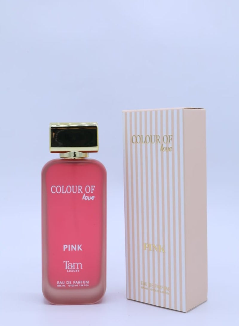 TAM PERFUMES COLOUR OF LOVE PINK EAU DE PARFUM 100ML - Image 3