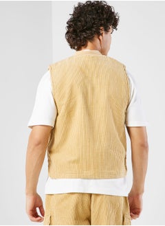 Karl Kani Chest Signature Corduroy Vest Jacket  - Image 2
