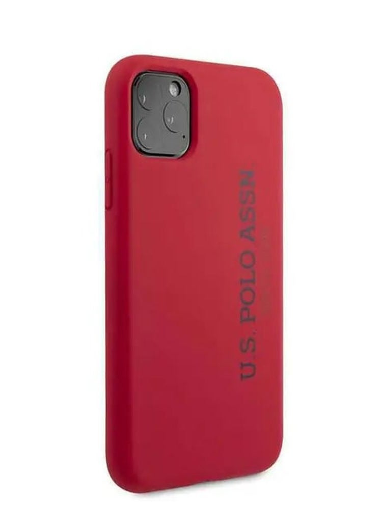 يو اس بولو جراب صلب من السيليكون السائل لهاتف iPhone 12 / 12 Pro مقاس 6.1 بوصة - أحمر - Image 2