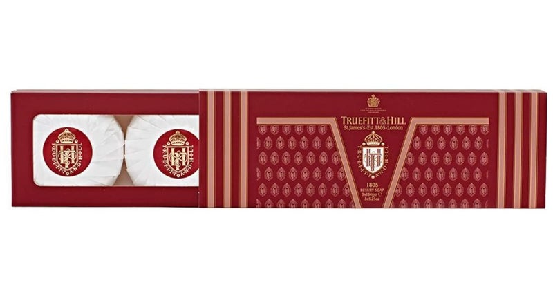 Truefitt  Hill TripleMilled Luxury Bath  Body Soaps  1805  LongLasting Fragrance Premium Rich Lather  3 x 529 oz