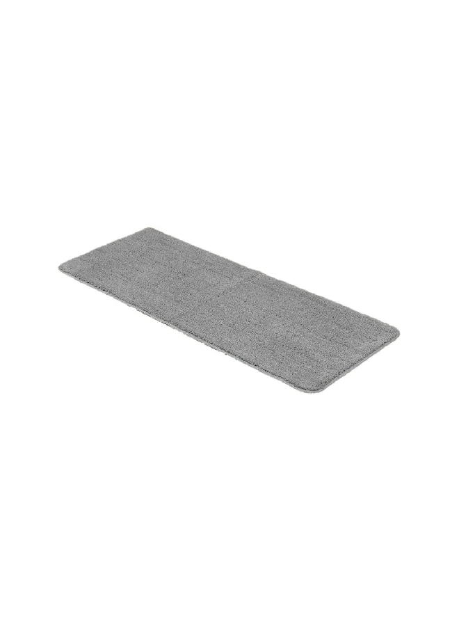 Tendance Large Double Sink Anti-Slip Microfiber Bathroom Mat Light Grey 50 x 120 cm 7741183